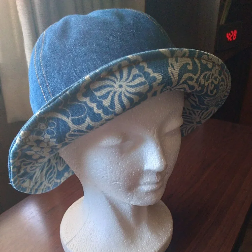 Denim Reversible Hat | Size OS - Picture 2 of 5